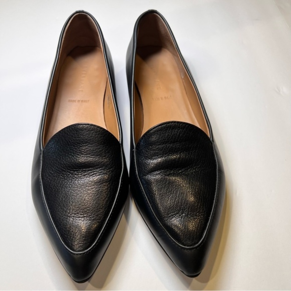 Everlane The Modern Point Black Loafers Women‎ Size 9.5 - Picture 4 of 13